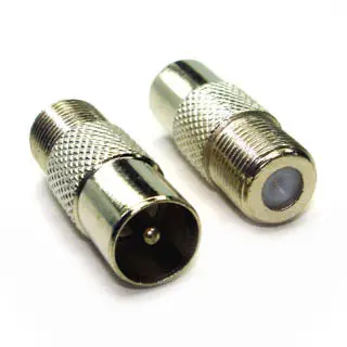Vc1011 F-Type Adapter — Pal Plug To F-Jack Converter For Video Equipment 1