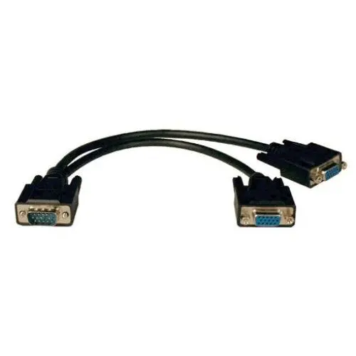 Vgamff-8 Vga Splitter Cable — Hd15 Male To Dual Hd15 Female, 8-Inch 1