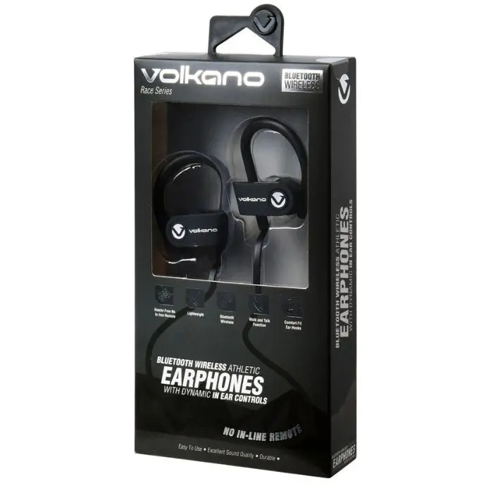 Vk-1008 Bluetooth In-Ear Headphones – Built-In Mic, Ear Hooks, And On-Ear Controls 1