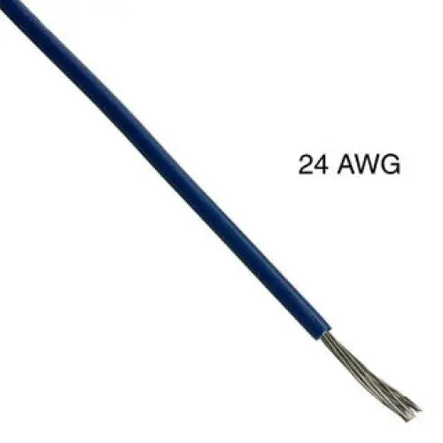 Waa-1645A – 24 Awg Stranded Blue Tc Wire, 100 Ft, Pvc Insulation, Ft1 Rated, 300V, 105°C 1