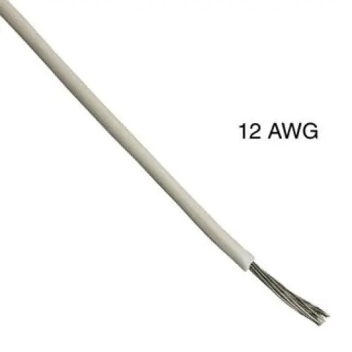 Wad-2605 White 12Awg Stranded Wire – 100-Foot Tc-Rated Pvc Cable, 600V 1
