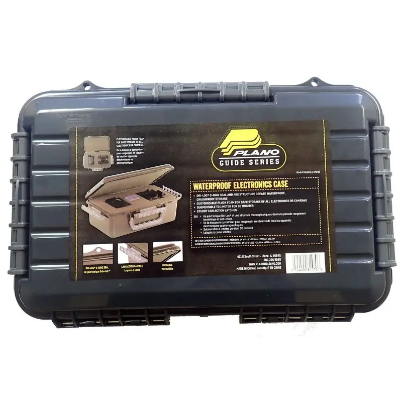 Waterproof Foam-Filled Tool Case — 13.88" X 9" X 5.13", Gray Plastic 1