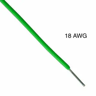 Wbb-1855A Green 18Awg Solid Core Wire – 100-Foot Tr64 Pvc Insulated Roll 1
