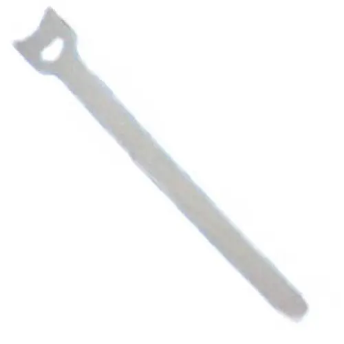 White 8-Inch Hook-And-Loop Cable Ties (25 Pcs) 1