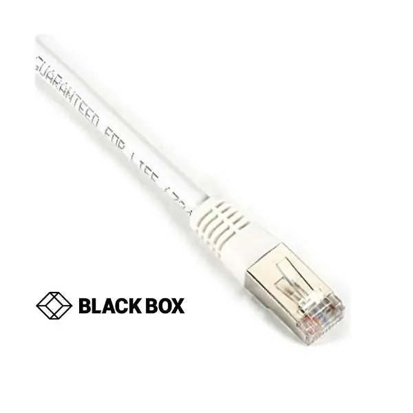 White Cat 5E Shielded Patch Cable – 25 Ft With Snagless Boot (F/Utp) 1