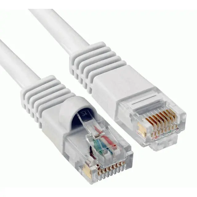 White Cat5E Ethernet Patch Cable – 25-Foot Length 1