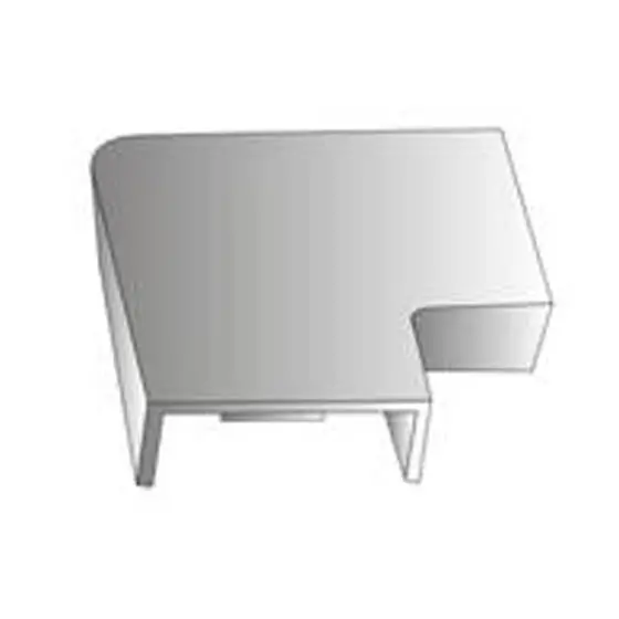 White Flat Elbow Raceway Connector (0.78" X 0.4") For Kfj-2269 1