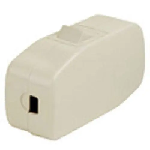 White Low-Current Inline Lamp Switch — Spst, 3A/125V Ac 1
