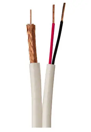 White Siamese Rg59U Cable – 18 Awg/2C, 1000 Ft Spool, General Use 1