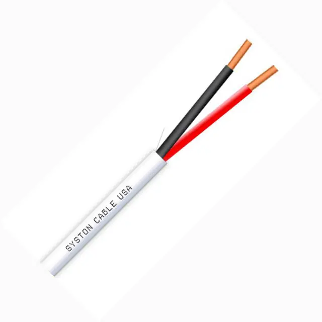 White Unshielded Speaker/Control Cable – 2-Conductor, 22 Awg Solid, Cmr-Rated, 500 Ft 1