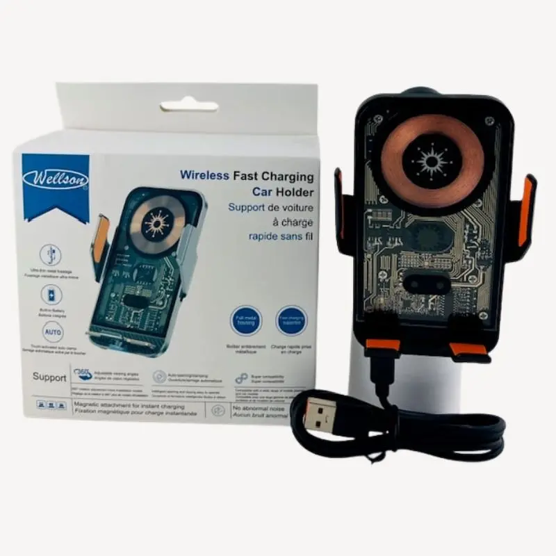 Wlc-005 – Infrared-Sensing Wireless Car Mount & Charger For Smartphones 1
