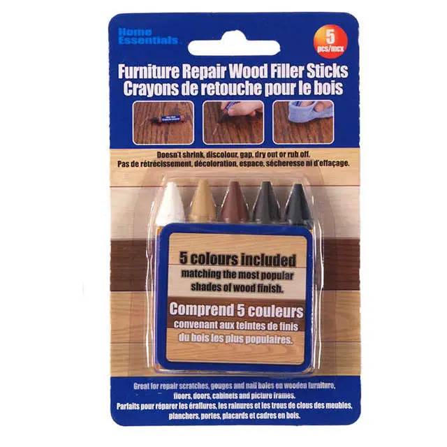 Wood Repair Filler Sticks – Color-Matched Furniture Touch-Up Kit 1