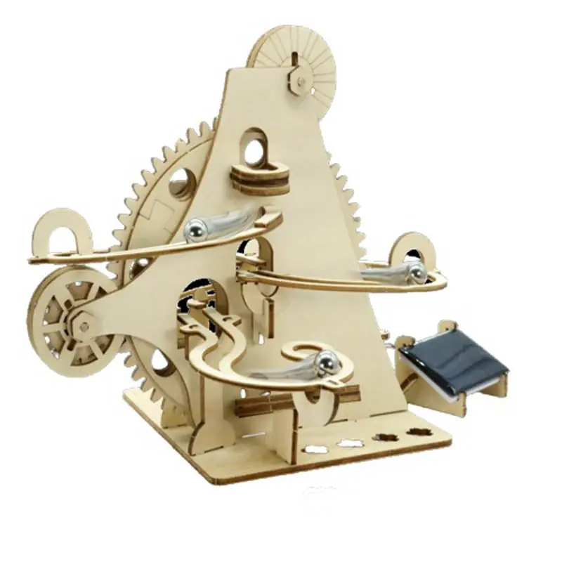 Wooden Marble Run Coaster Kit — Diy Educational Building Set 1