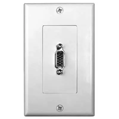 Wpa-Vga-1 Vga Female Wall Plate – Decora-Style, Standard Resolution Support 1