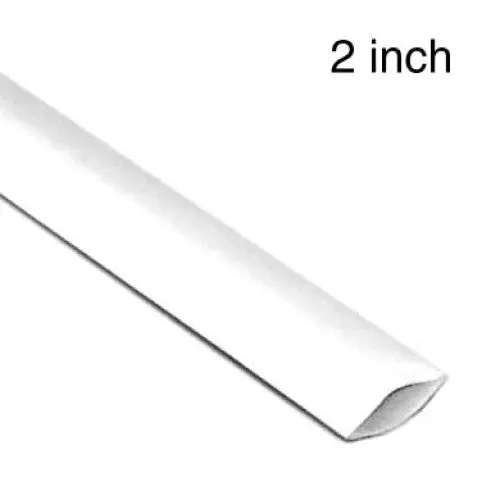 Wya-420A – 2" × 4 Ft White Solid-Wall Heat-Shrink Tubing – 2:1 Shrink Ratio, 600V, 125°C 1