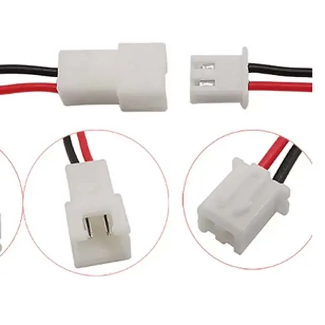 Xh2.54 2-Pin Jst Cable Assembly – 20Cm, 26 Awg, Plug-And-Socket Pair 1