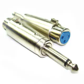 Xlr To 6.3Mm Mono Audio Adapter – 3-Pin Female To Male Plug 1