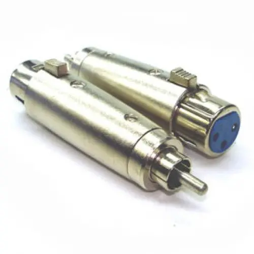 Xlr-To-Rca Adapter – 3-Pin Female To Rca Male Plug, Tin-Plated Metal 1