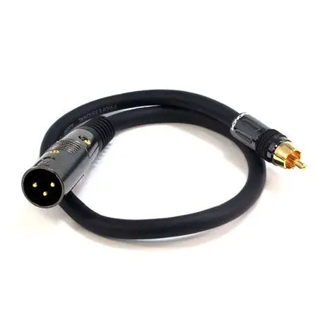 Xlr To Rca Audio Cable – 1.5-Foot Patch Cord With Male Xlr To Male Rca Connectors 1