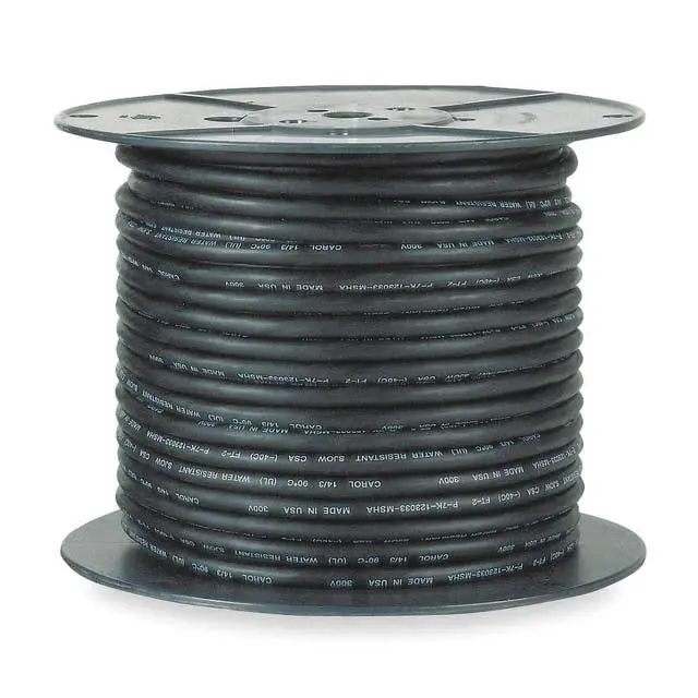 Y65096-010-Blk – 1-Pair 20 Awg Unshielded Cable, 300 M, Black Pvc Jacket, White/Green Conductors, 300V, 90°C 1