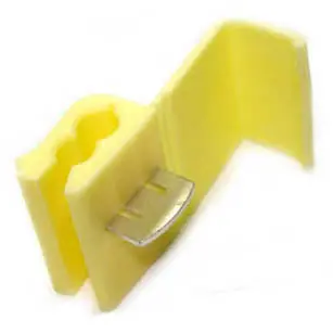 Yellow Quick-Tap Wire Connector – For 12–10 Awg Wires (10-Pack, Model Jcl3My) 1