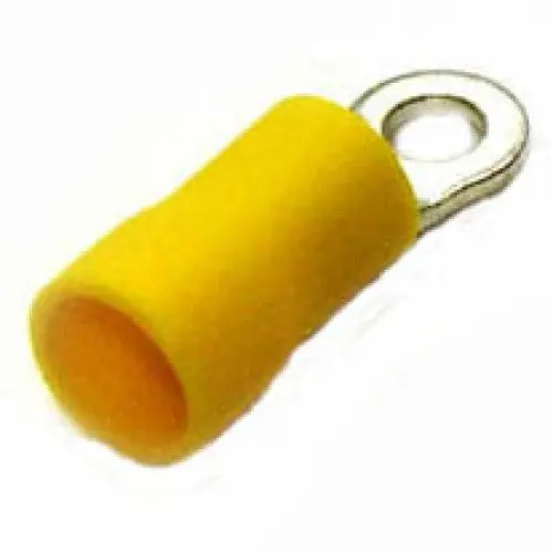 Yellow Ring Terminal – #6 Stud Size, 12–10 Awg (Pack Of 1000) 1