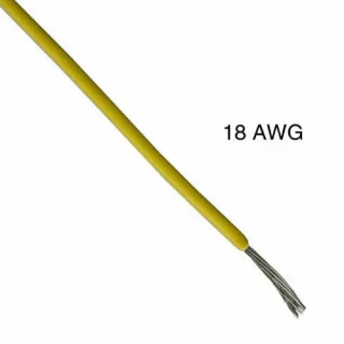 Yellow Stranded 18 Awg Thermoplastic Wire – 5000 Ft, Tc Rated, 300 V, 125°C, Indoor Use 1