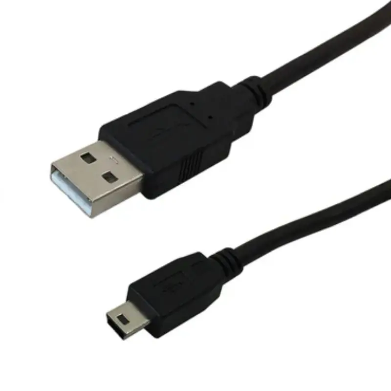 Zcabl-000093 Usb-A To Mini-B Cable – 5Ft (1.5M), Black, High-Speed Data Transfer 1