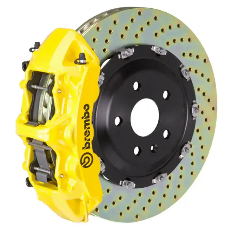 Brembo Gt Sport Brake Kit – Front, 6-Piston Calipers, 380X34Mm Drilled Two-Piece Rotors (2015–2020 Audi Rs3 Sportback) 1