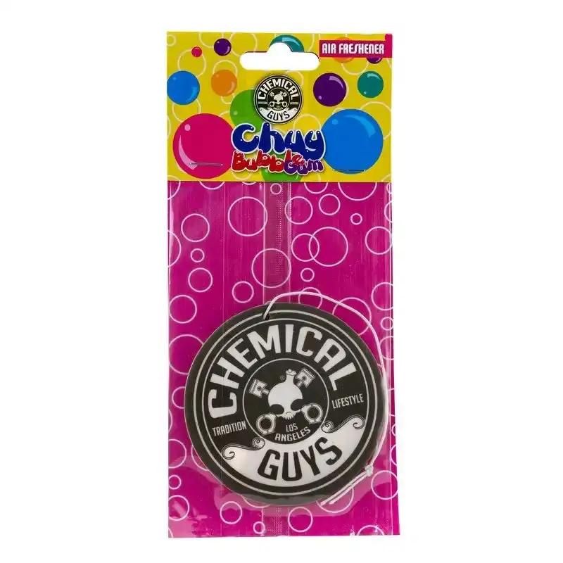 Chemical Guys Chuy Bubble Gum Hanging Air Freshener – Premium Odor Eliminator, 48-Pack Case 1