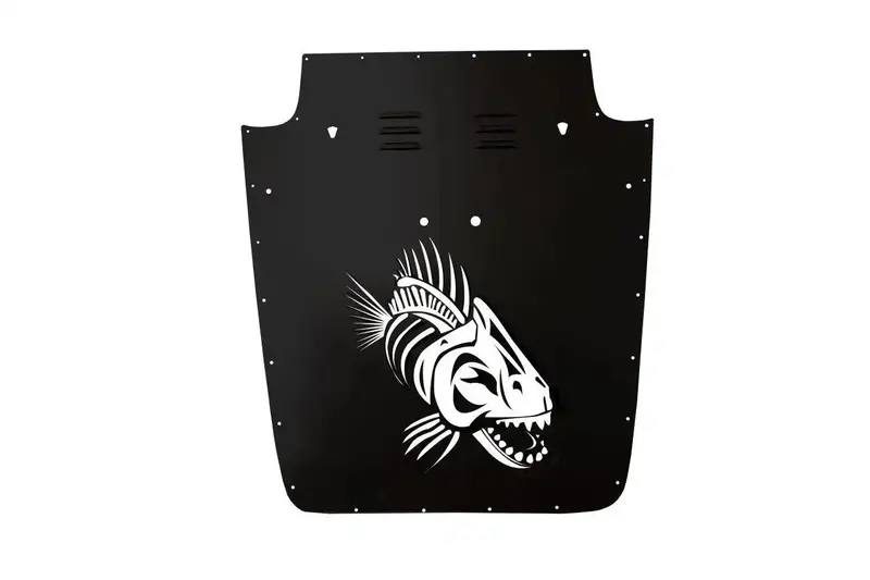 Fishbone Off-Road Hood Louver For Jeep Tj – Black Finish, Fits 1997–2002 Wrangler 1