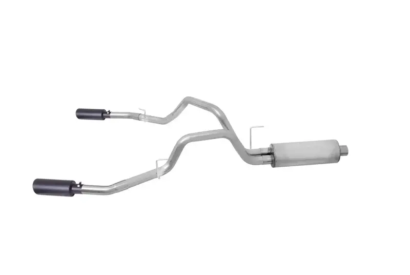 Gibson 69540B Elite Dual Split Cat-Back Exhaust – Black Stainless Steel System 1