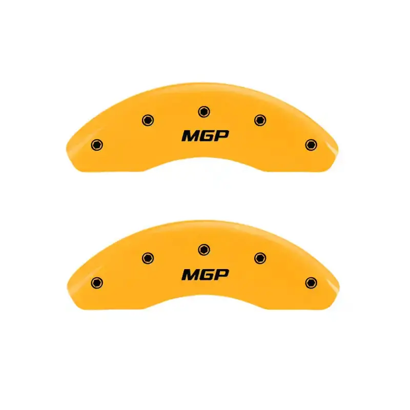 Mgp Engraved Caliper Covers – Front Pair For 2005–2011 Toyota Tacoma X-Runner, Yellow Finish With Black Lettering 1