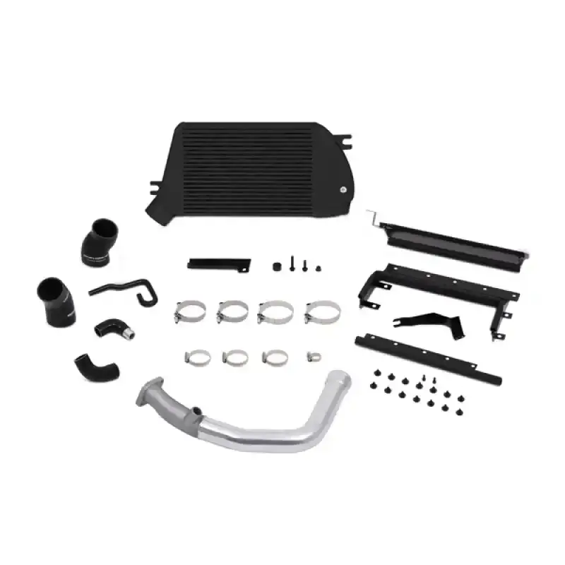 Mishimoto Top-Mount Intercooler Kit For 2015 Subaru Wrx – Black Powder-Coated Core & Polished Pipes 1