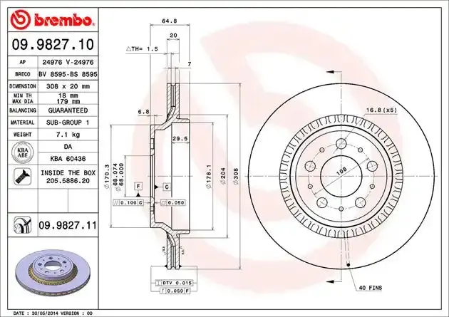 Premium Oem-Style Brake Rotor – Disc Type 1