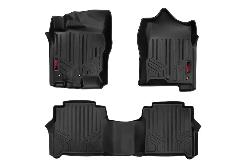 Rough Country M-81712 Heavy-Duty 3-Piece Floor Mat Set (Front & Rear) 1
