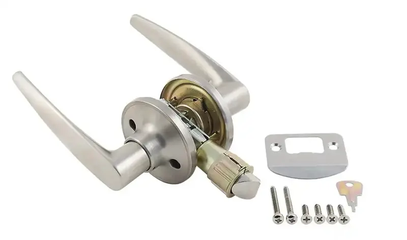 Stainless Steel Interior Passage Door Lever With Lock Function 1