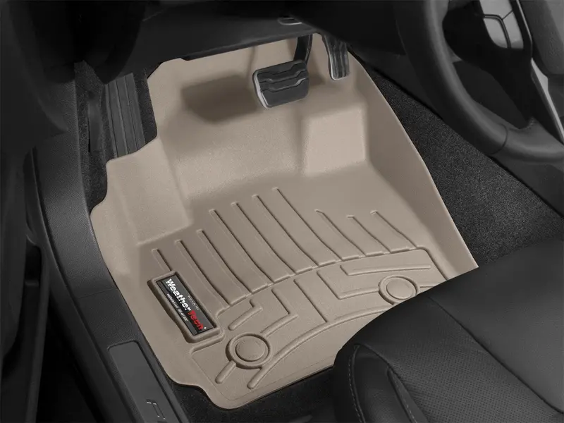 Weathertech 452941 Digitalfit Tan Floor Liners – Front Over-The-Hump Design 1