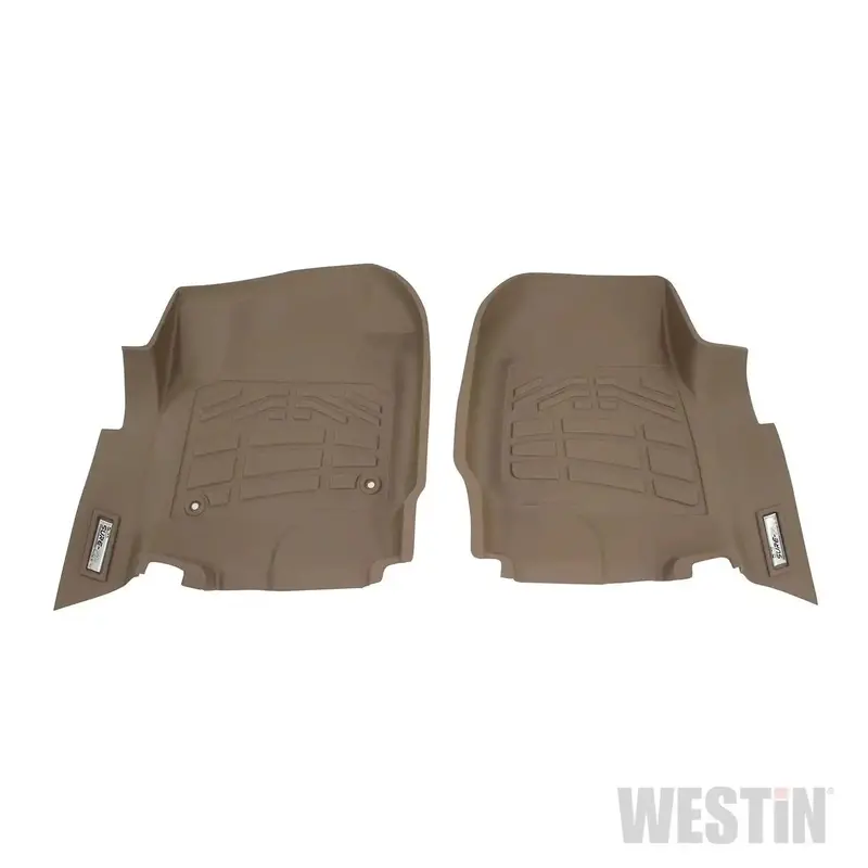 Westin 72-130084 Sure-Fit Tan Front Floor Liner – 2-Piece Design For Optimal Coverage 1